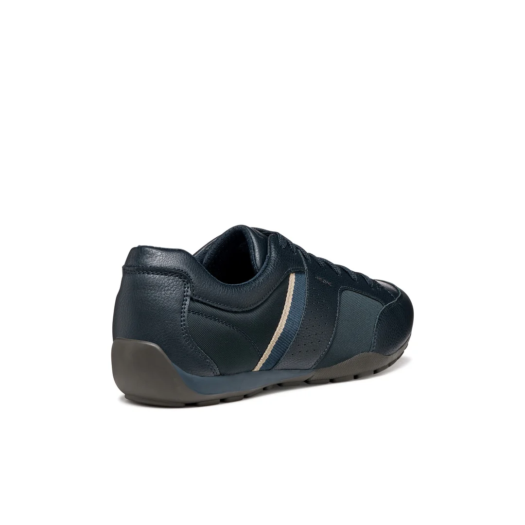 Stringate sportive blu da Uomo con inserti in tessuto Geox - Image 4