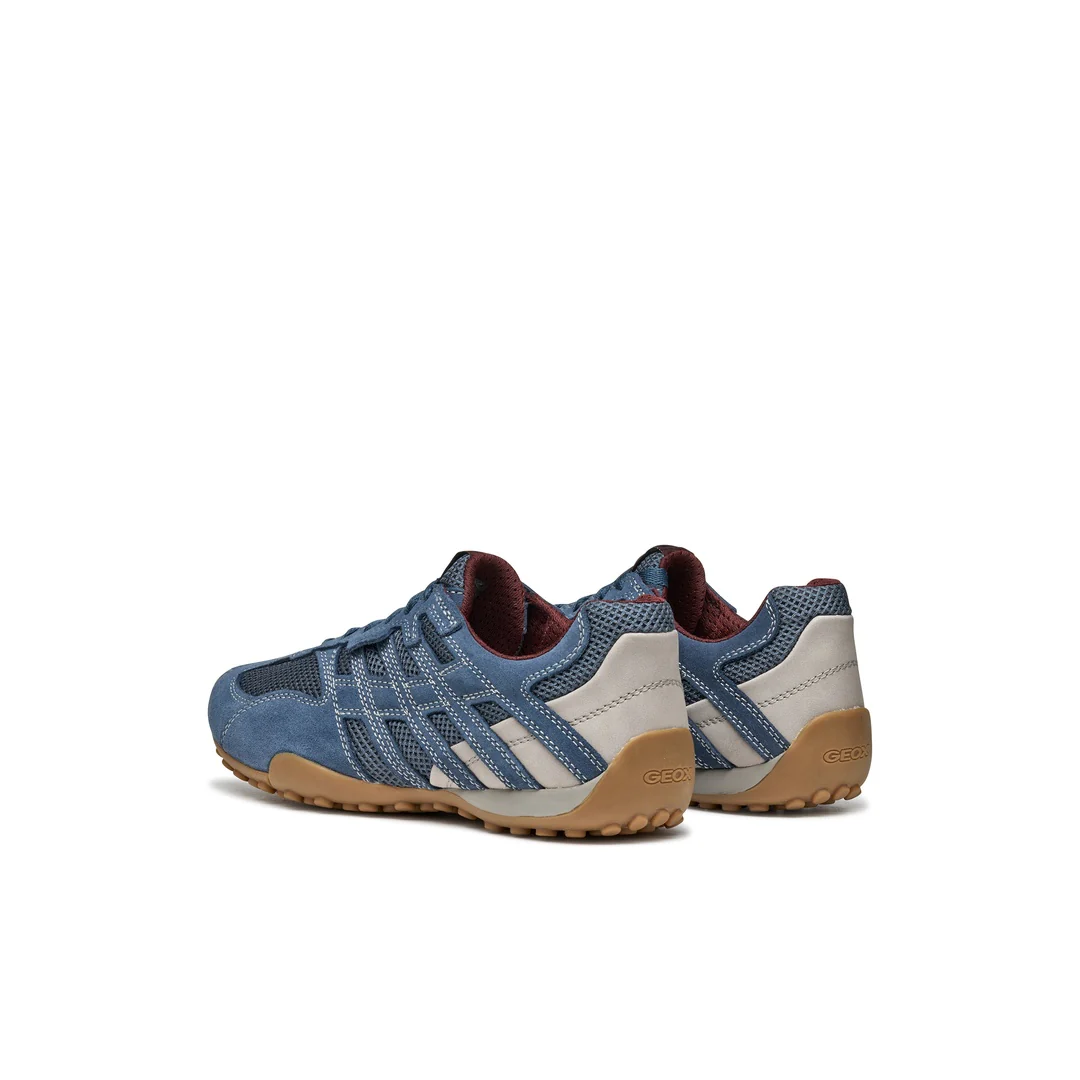 Stringate Uomo azzurre con inserti in mesh e suola traspirante Geox - Image 6