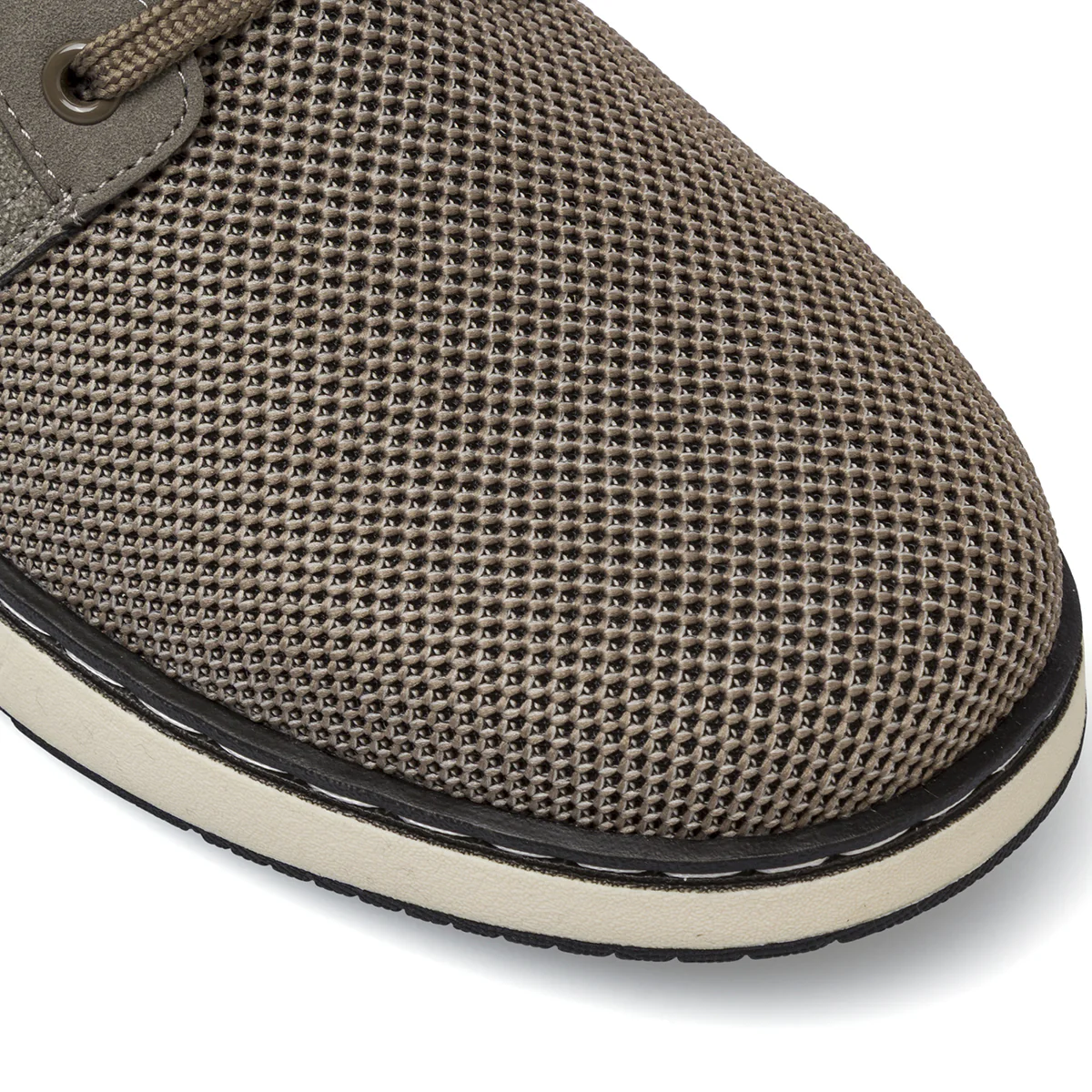 Stringate Uomo Taupe in tessuto mesh traspirante Riflessi Urbani - Image 4