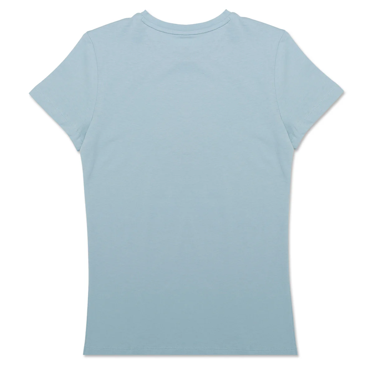 T-shirt azzurra da donna con logo argento Puma Essentials + - Image 2