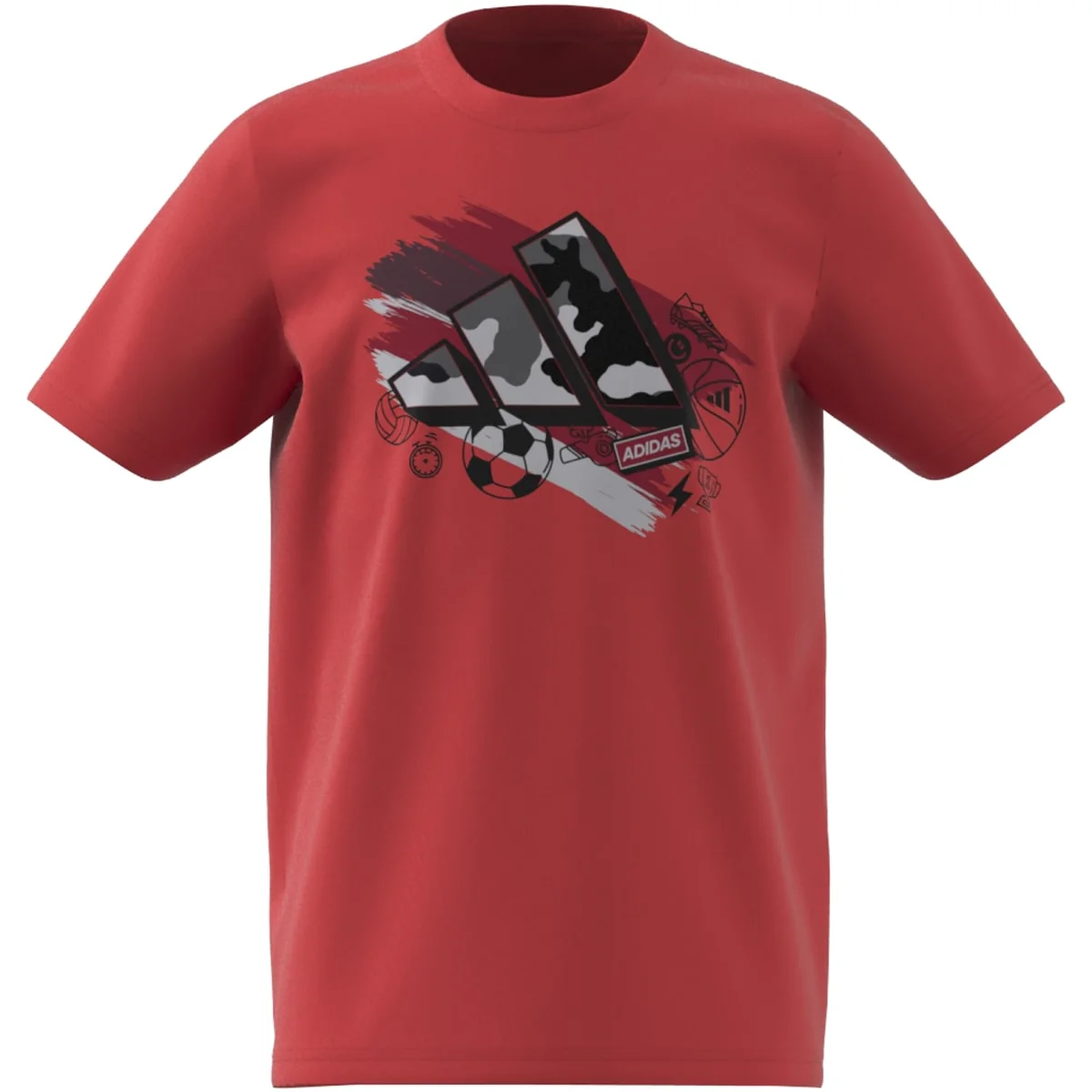 T-shirt bambino arancione Training Graphic Junior adidas