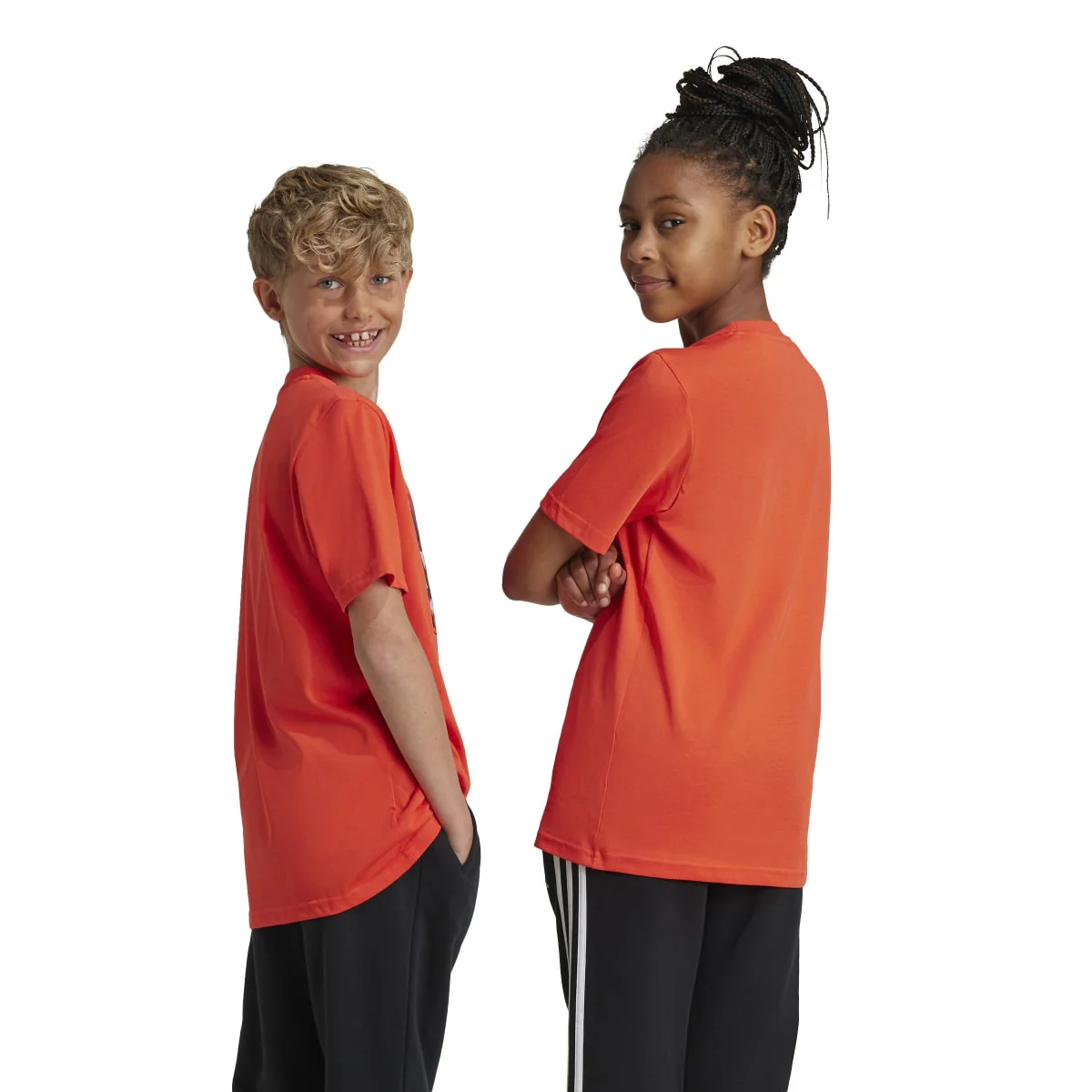 T-shirt bambino arancione Training Graphic Junior adidas - Image 8