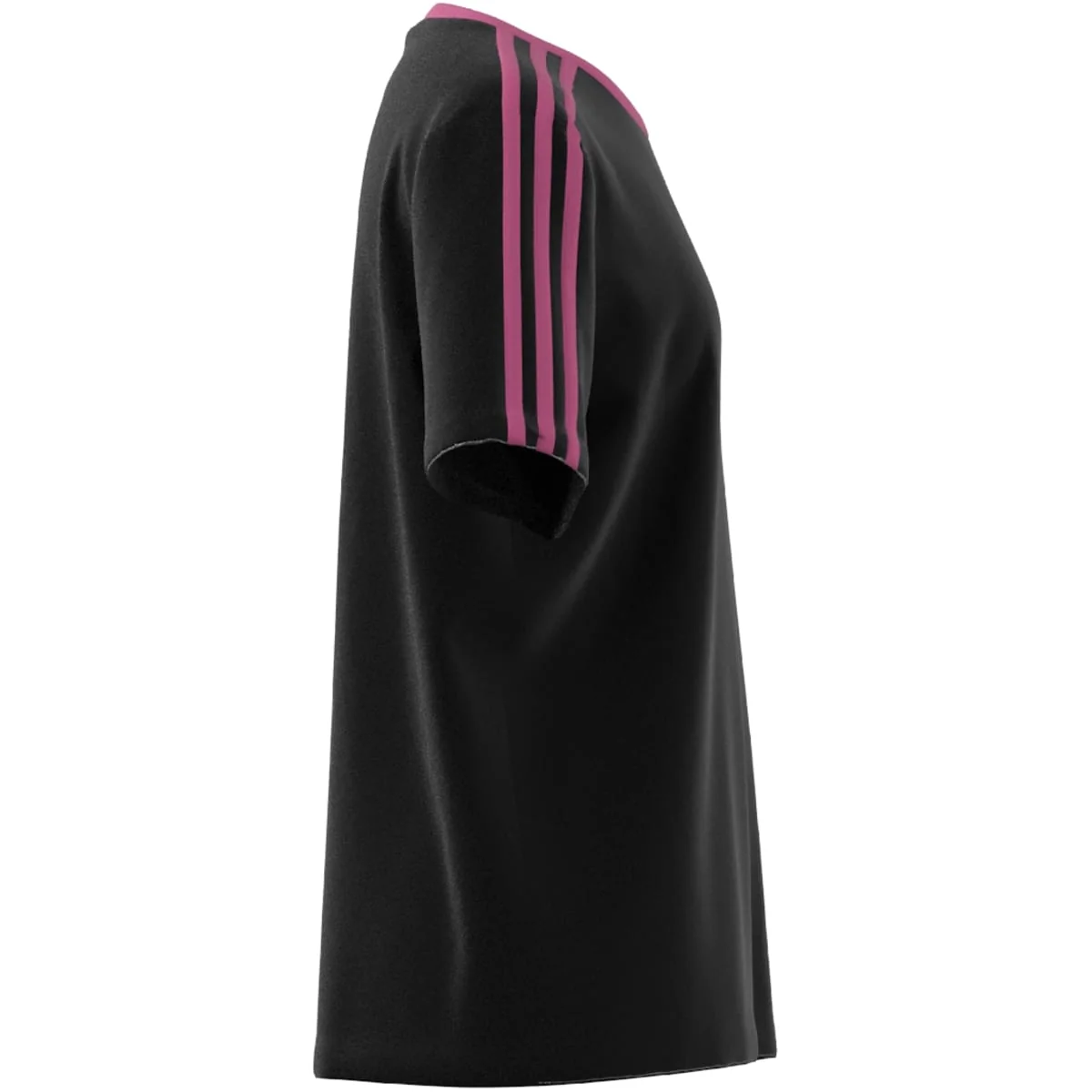 T-shirt bambino Essentials nera 3-Stripes Cotton Loose Fit Boyfriend adidas - Image 5