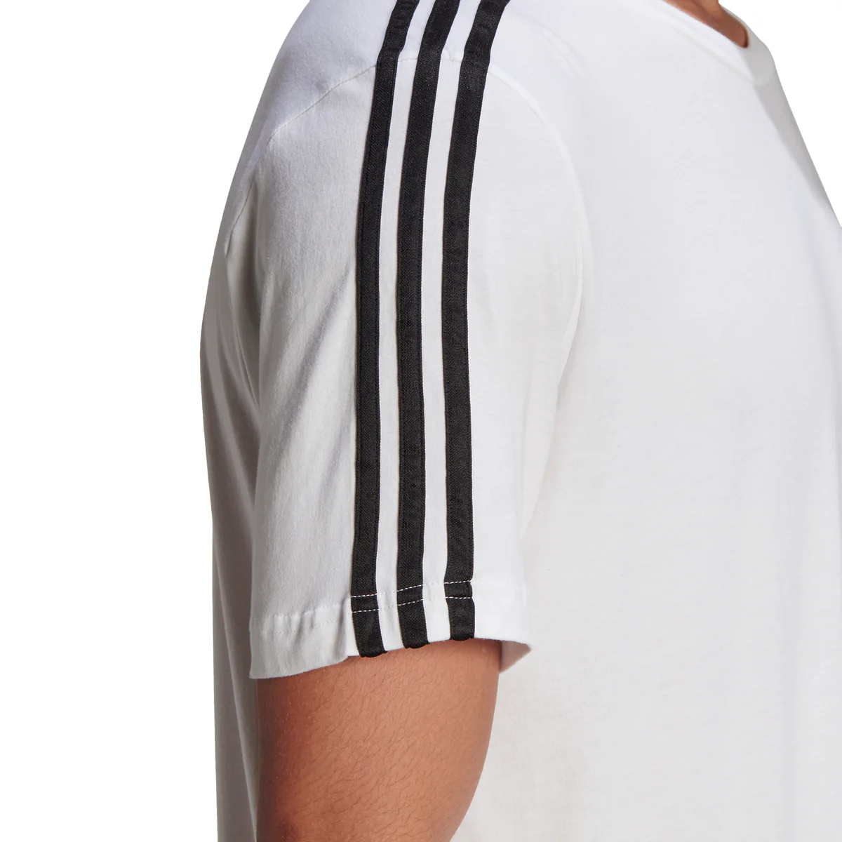 T-shirt bianca adidas Essentials 3-Stripes - Image 5