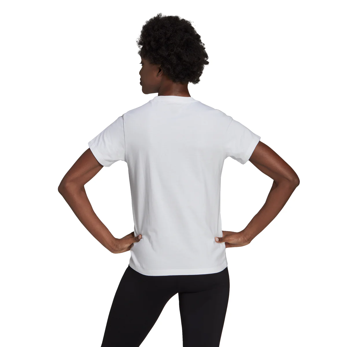 T-shirt bianca adidas LOUNGEWEAR Essentials Logo Tee - Image 3