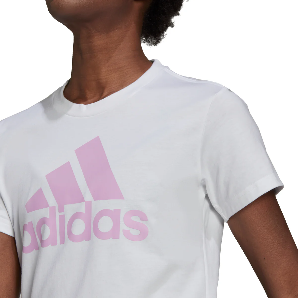 T-shirt bianca adidas LOUNGEWEAR Essentials Logo Tee - Image 4