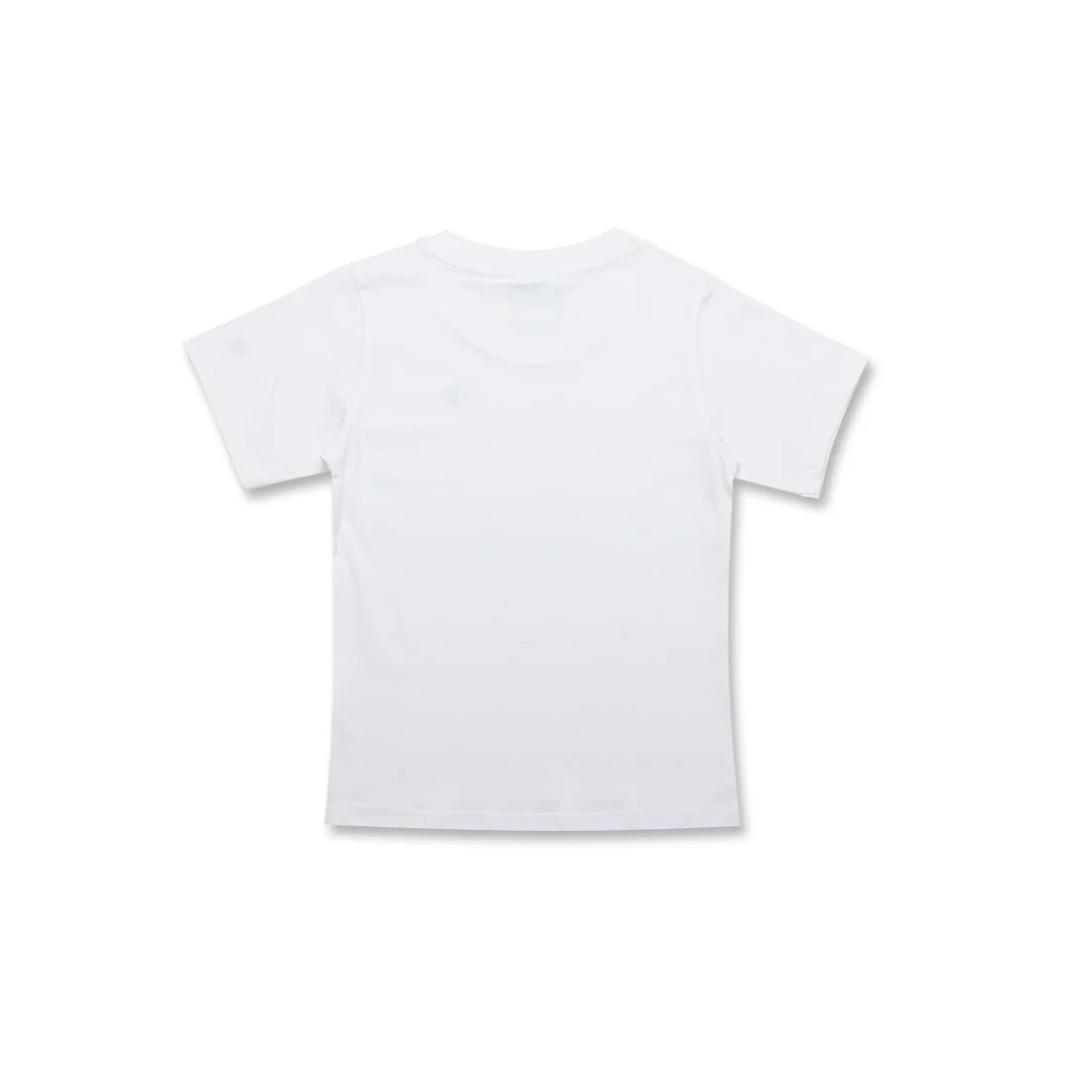 T-shirt bianca da bambina con logo nero sul petto Champion - Image 2