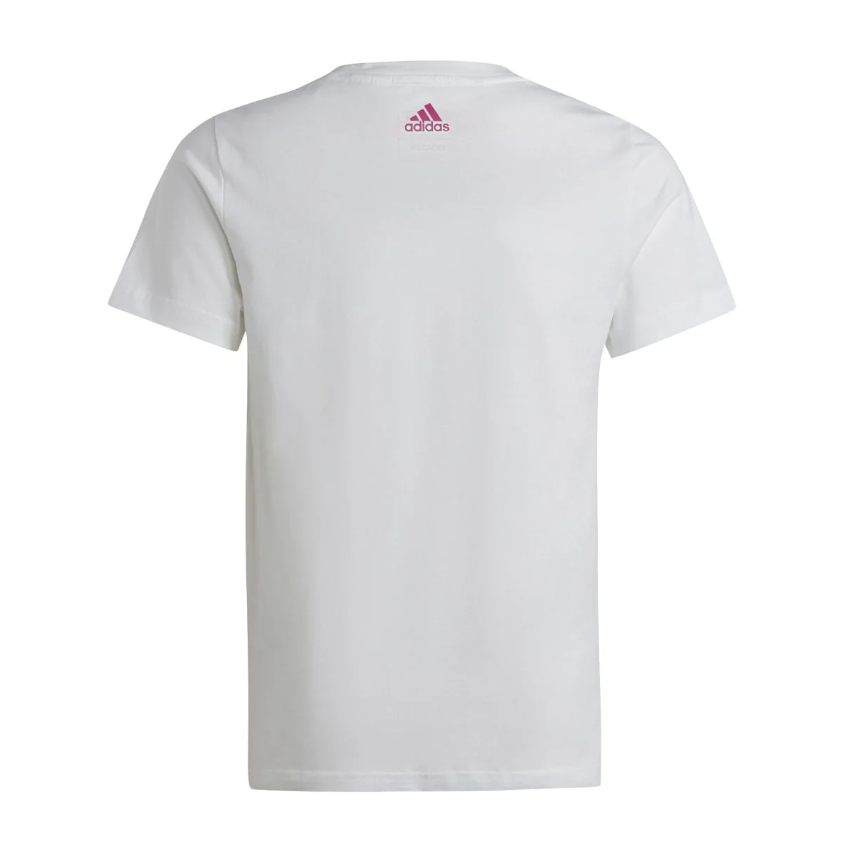 T-shirt bianca da bambina con logo sul petto adidas Essentials Linear Logo - Image 2