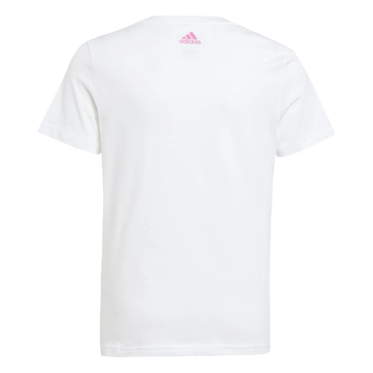 T-shirt bianca da bambina Essentials Linear Logo Cotton Slim Fit adidas - Image 2