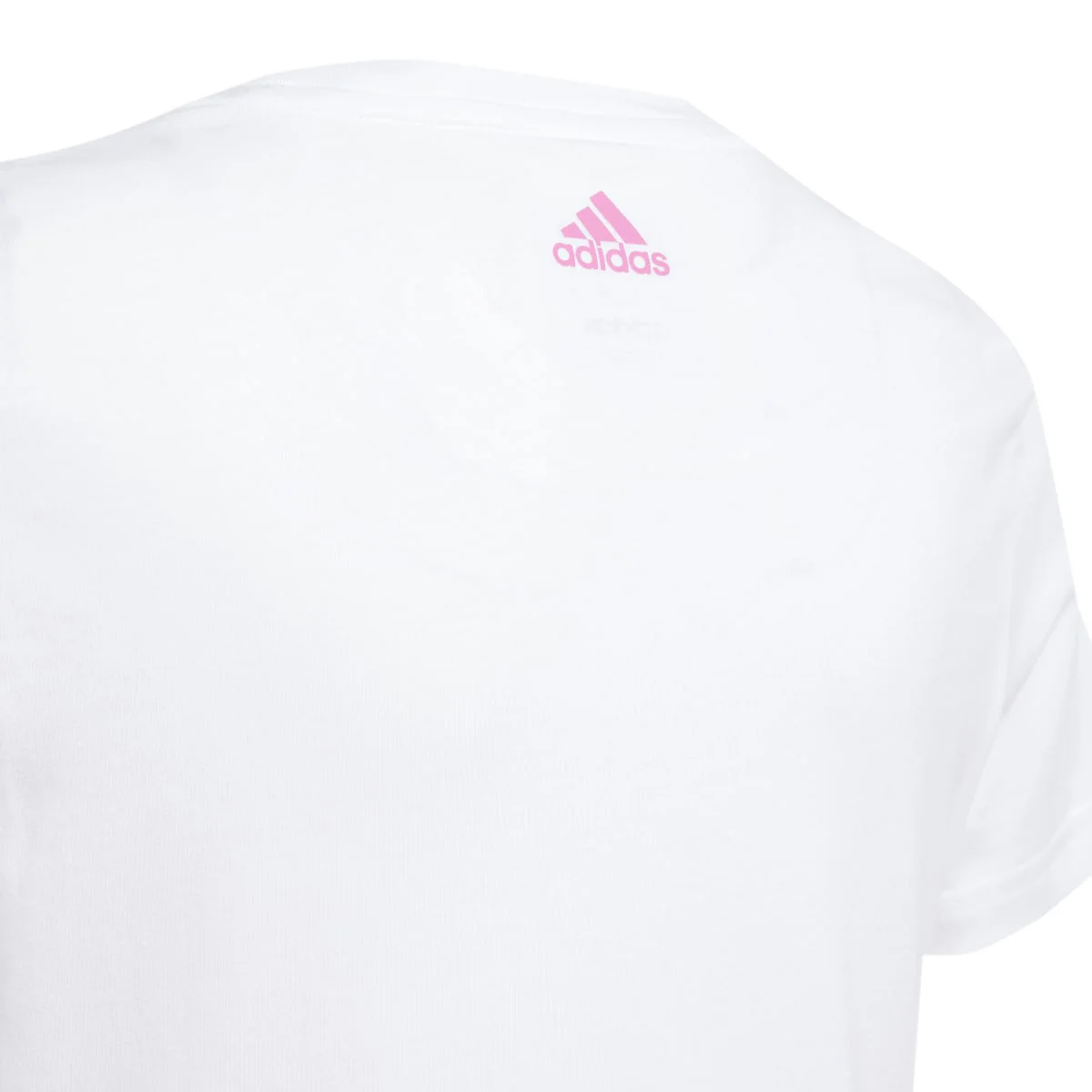 T-shirt bianca da bambina Essentials Linear Logo Cotton Slim Fit adidas - Image 4