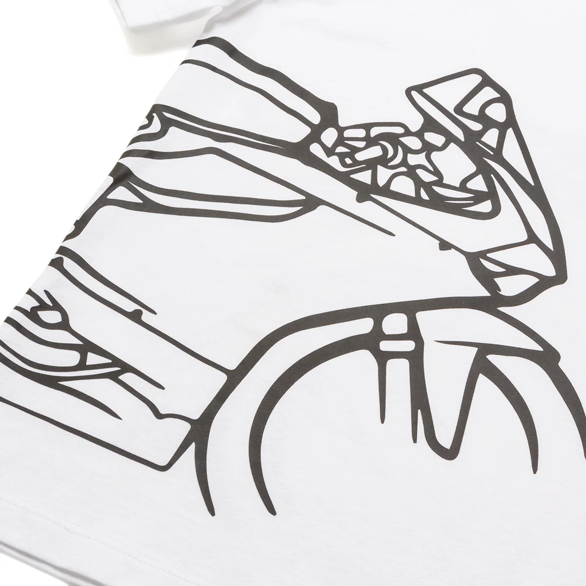 T-shirt bianca da bambino con logo sul petto e stampa sul lato Ducati Corse - Image 4
