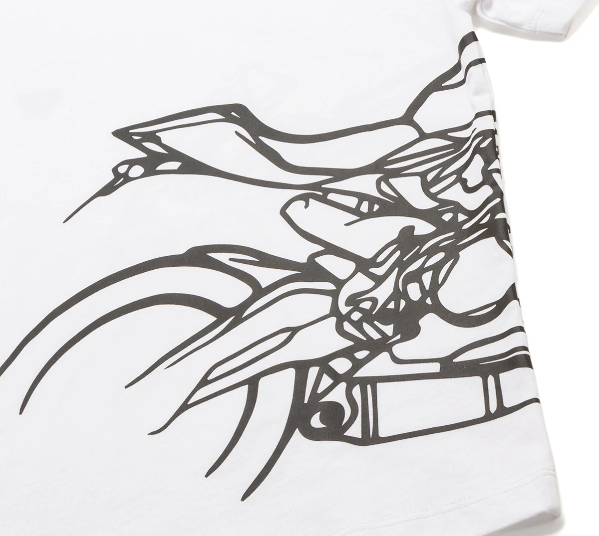 T-shirt bianca da bambino con logo sul petto e stampa sul lato Ducati Corse - Image 6