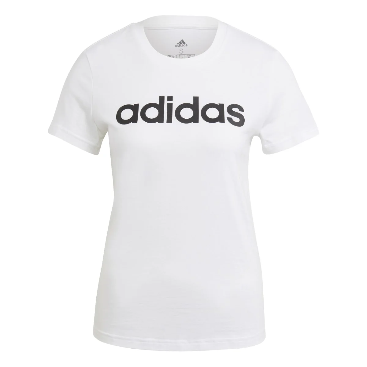 T-shirt bianca da donna con logo adidas Essentials Slim Logo - Image 6