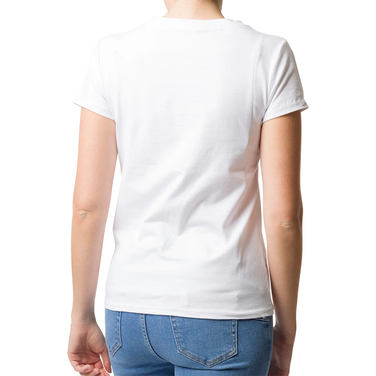 T-shirt bianca da donna con stampa animalier Swish Jeans - Image 2