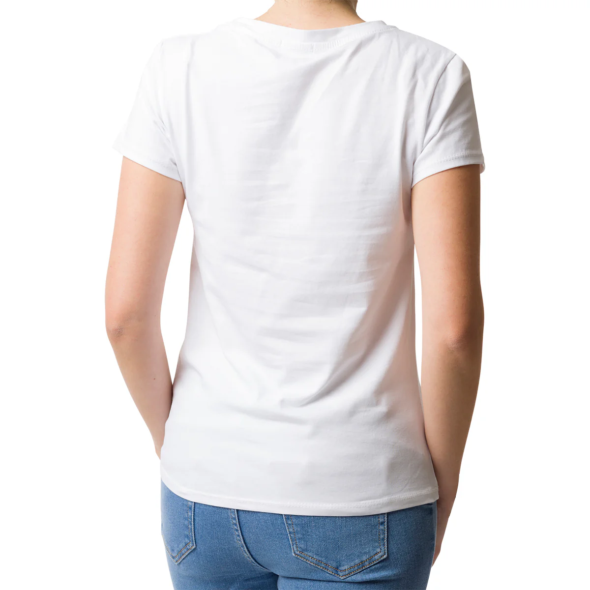 T-shirt bianca da donna con stampa animalier Swish Jeans - Image 2