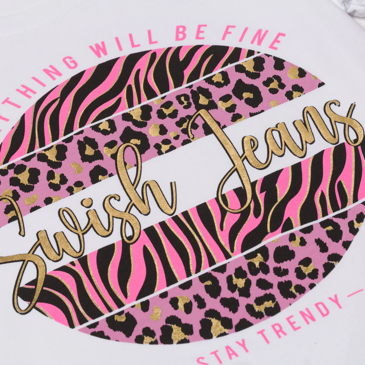 T-shirt bianca da donna con stampa animalier Swish Jeans - Image 6
