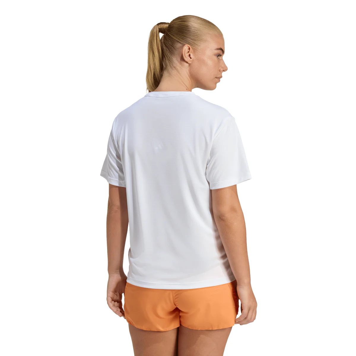 T-shirt bianca da Donna da running con tecnologia Climacool adidas - Image 2
