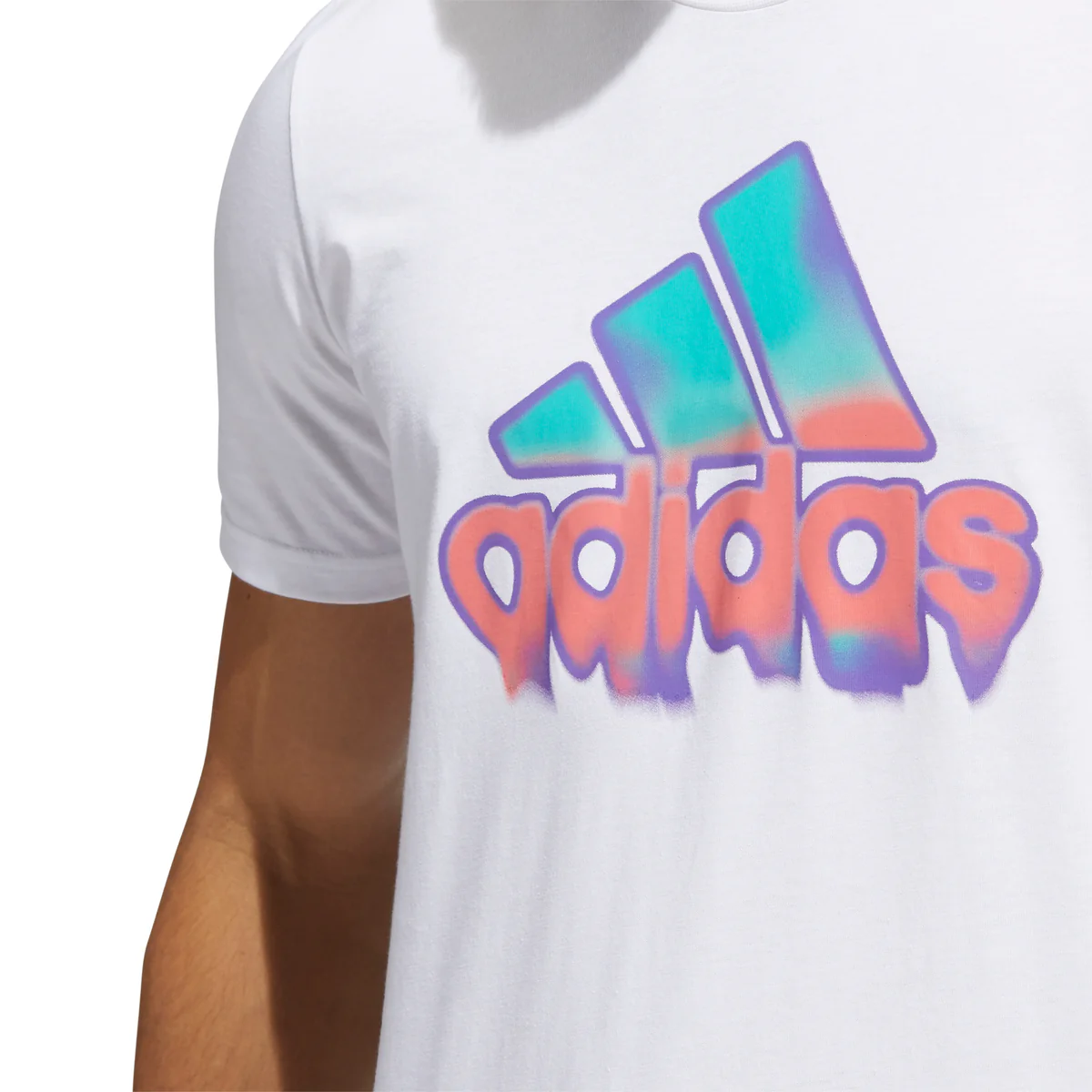 T-shirt bianca da uomo adidas - Image 4