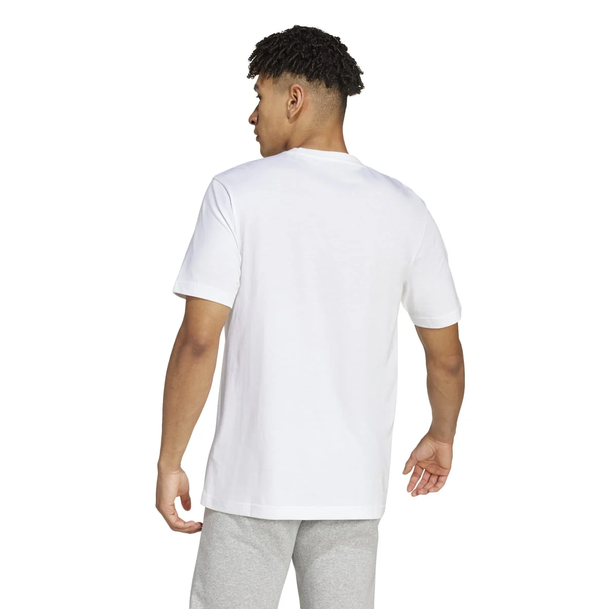 T-shirt bianca da uomo Camo Linear Graphic adidas - Image 3