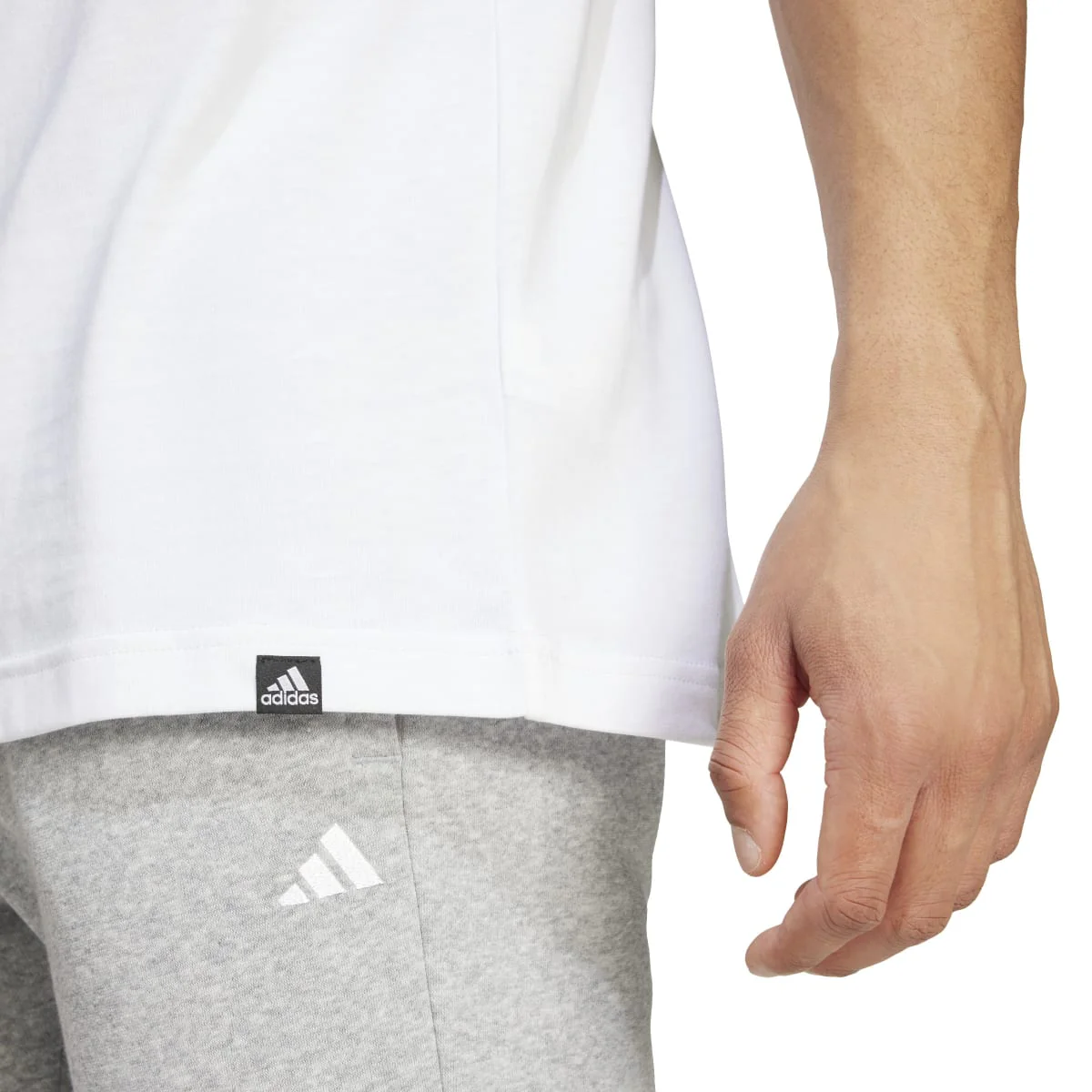 T-shirt bianca da uomo Camo Linear Graphic adidas - Image 4