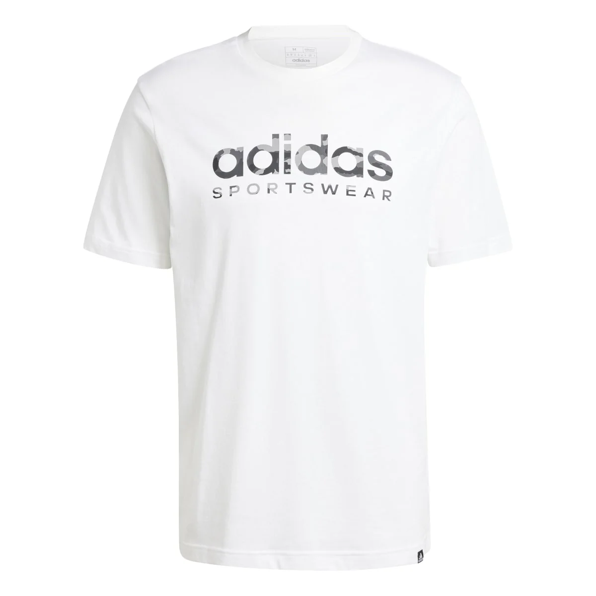 T-shirt bianca da uomo Camo Linear Graphic adidas - Image 5