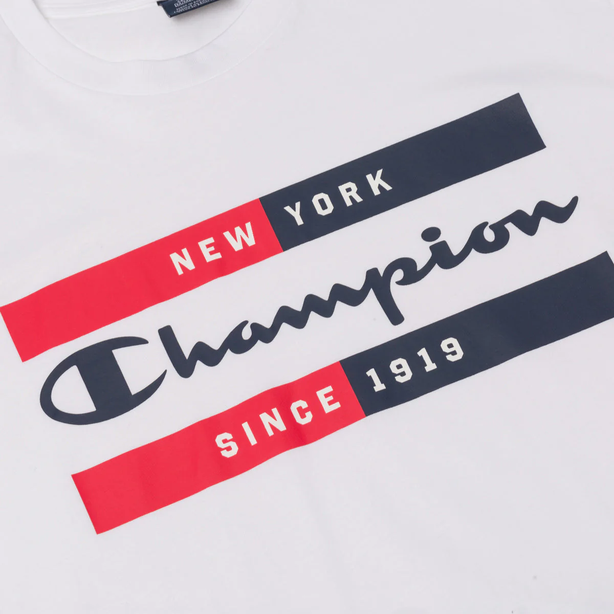 T-shirt bianca da uomo con logo Champion - Image 3