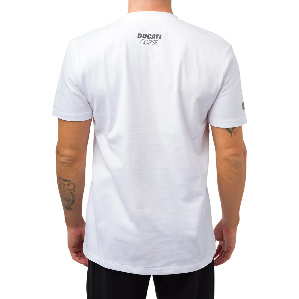 T-shirt bianca da uomo con logo Ducati Corse - Image 2