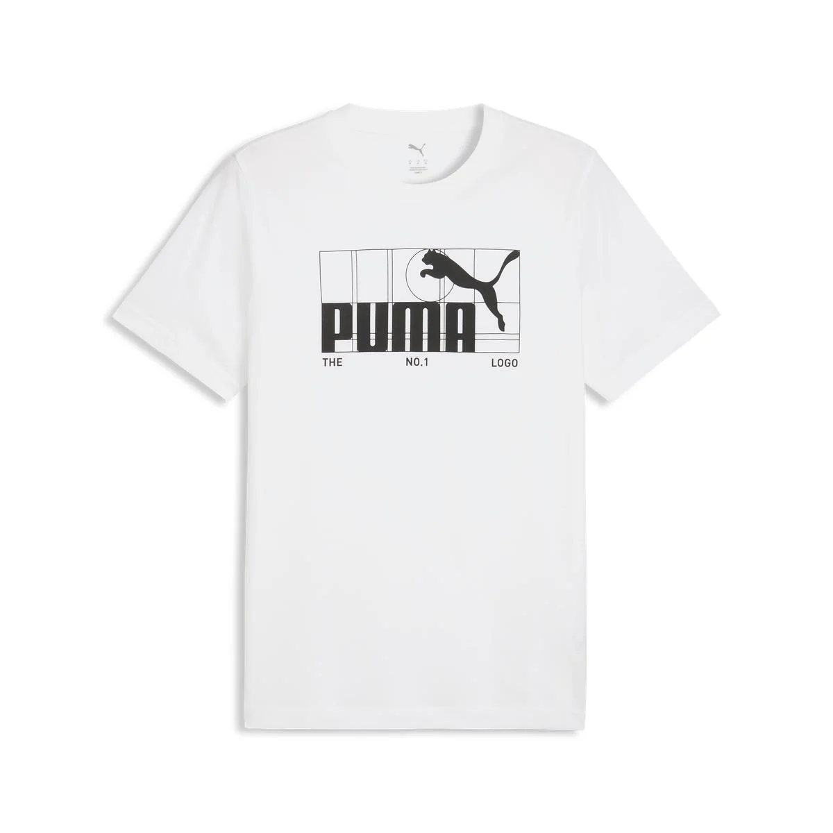 T-shirt bianca da Uomo con logo e grafica No.1 Puma