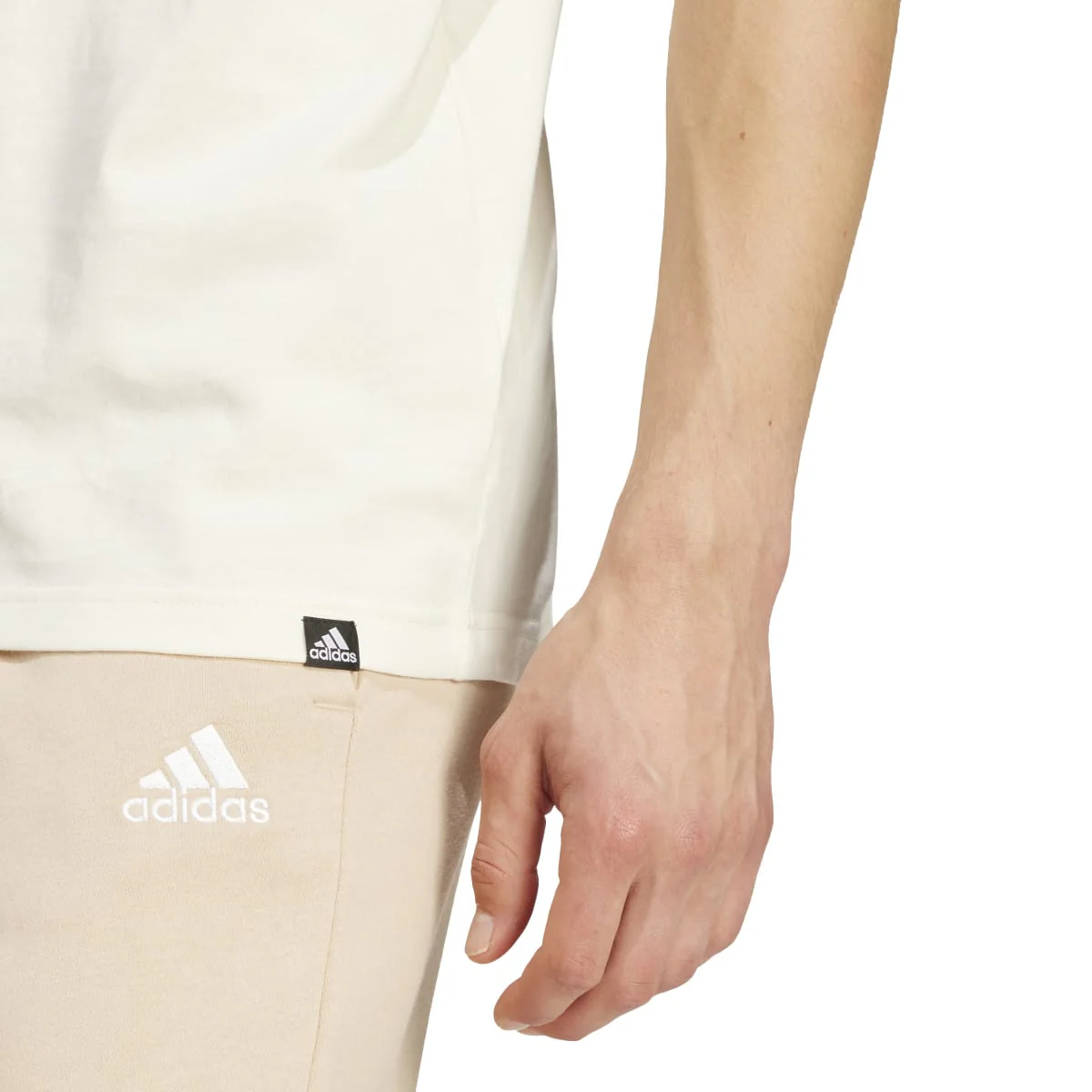 T-shirt bianca da uomo con logo rosso adidas Folded Badge Graphic - Image 5