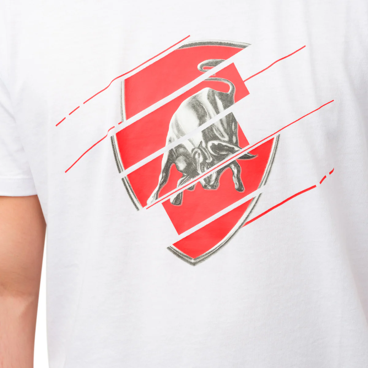 T-shirt bianca da uomo con logo Tonino Lamborghini - Image 3