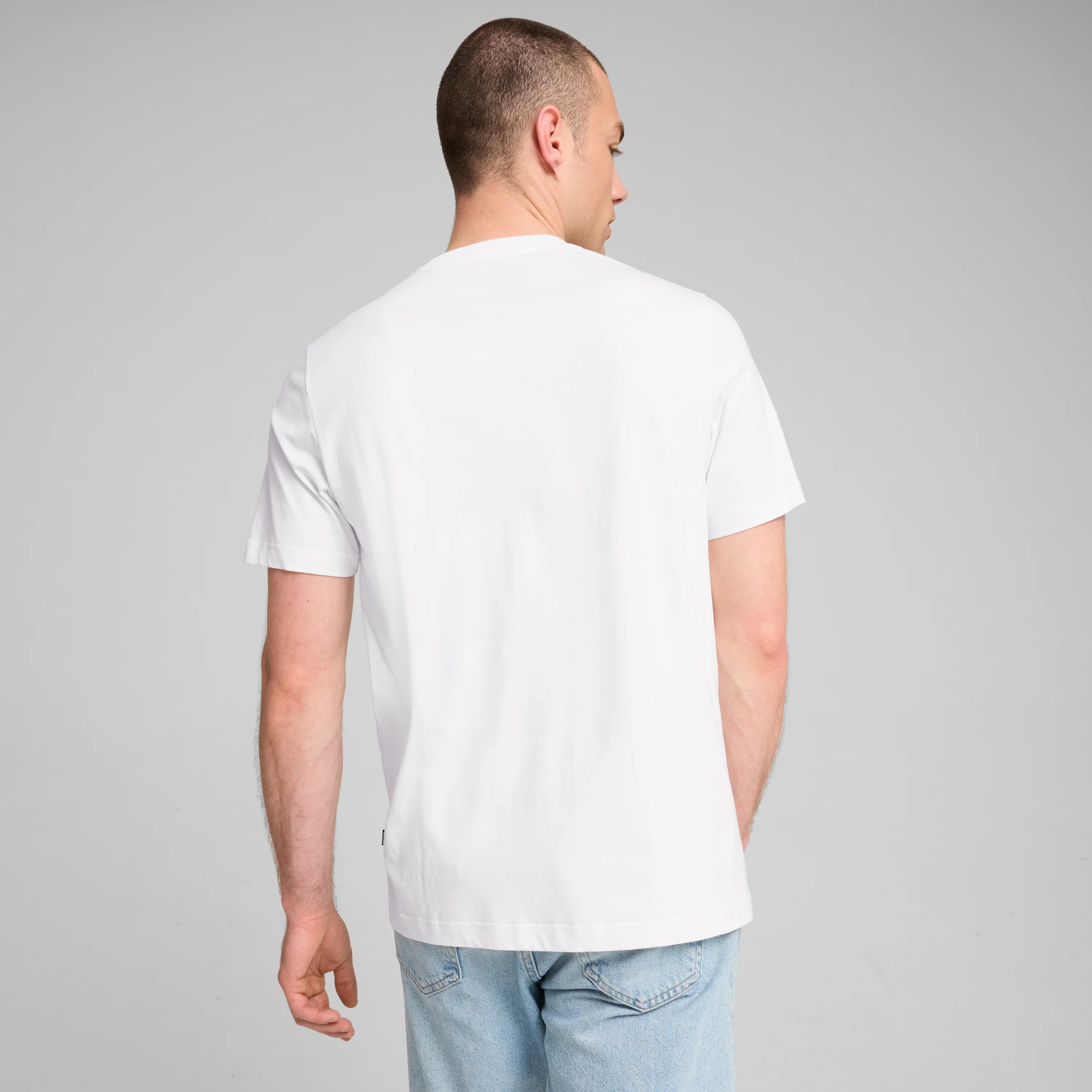 T-shirt bianca da uomo con stampa logo Puma - Image 3