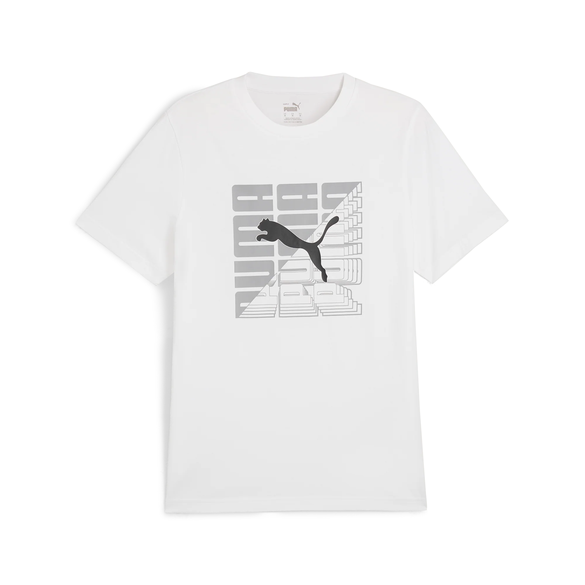 T-shirt bianca da uomo con stampa Puma