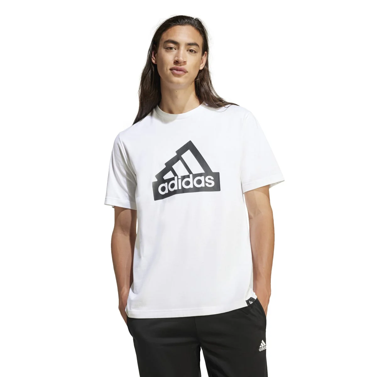 T-shirt bianca da uomo Modern Essentials Graphic adidas