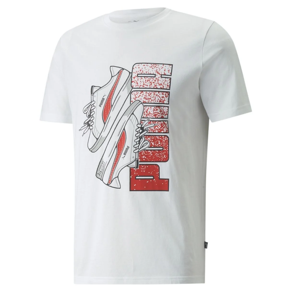 T-shirt bianca da uomo Puma Sneaker Graphic - Image 4