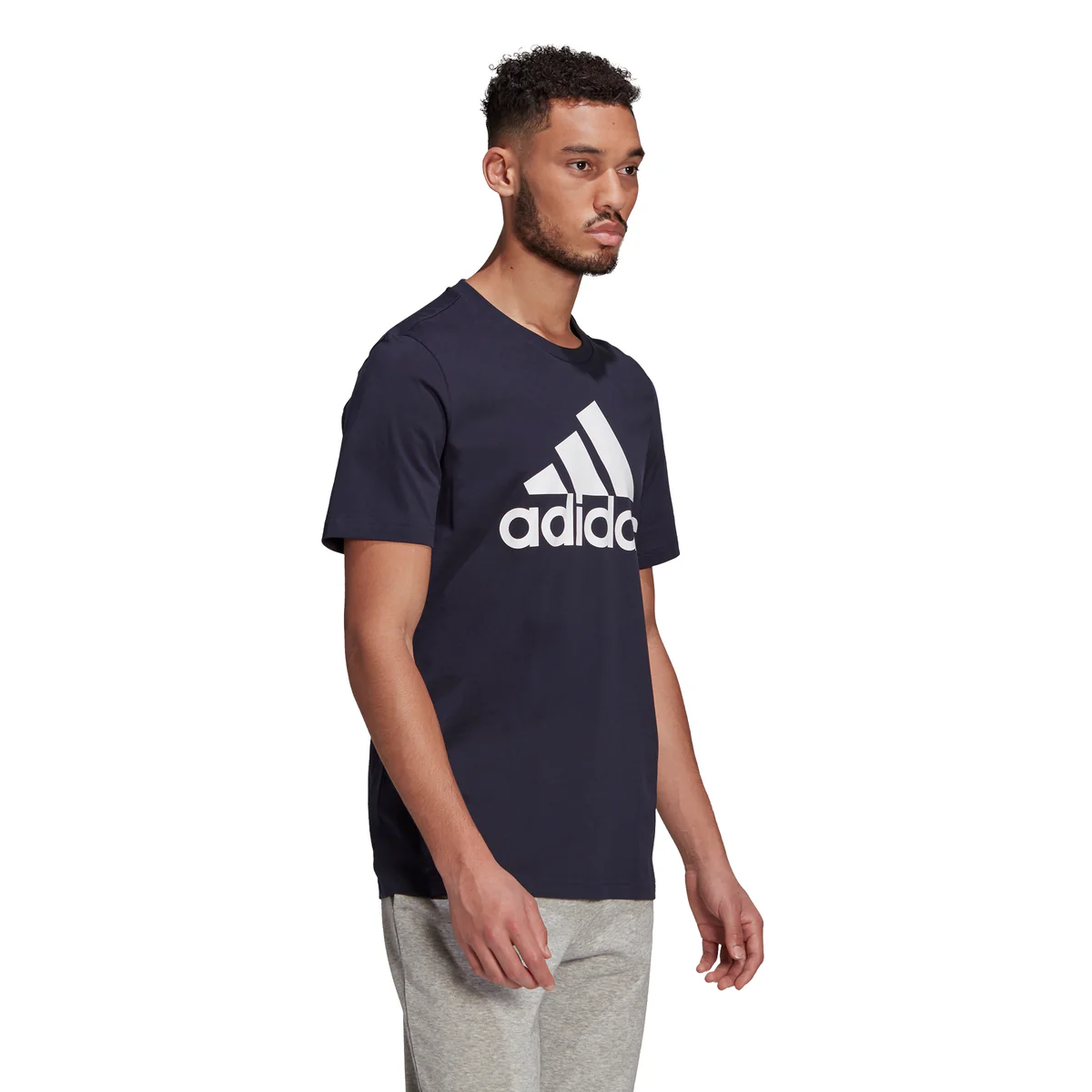 T-shirt blu adidas Essentials Big Logo - Image 2