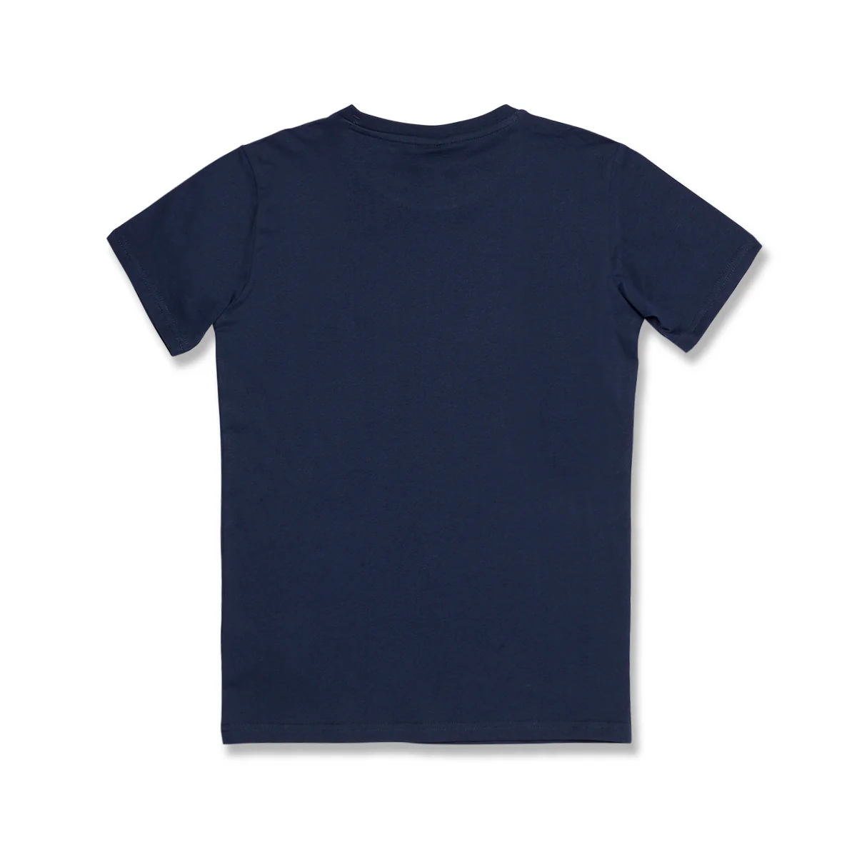 T-shirt blu da bambino con logo sul petto Champion - Image 2