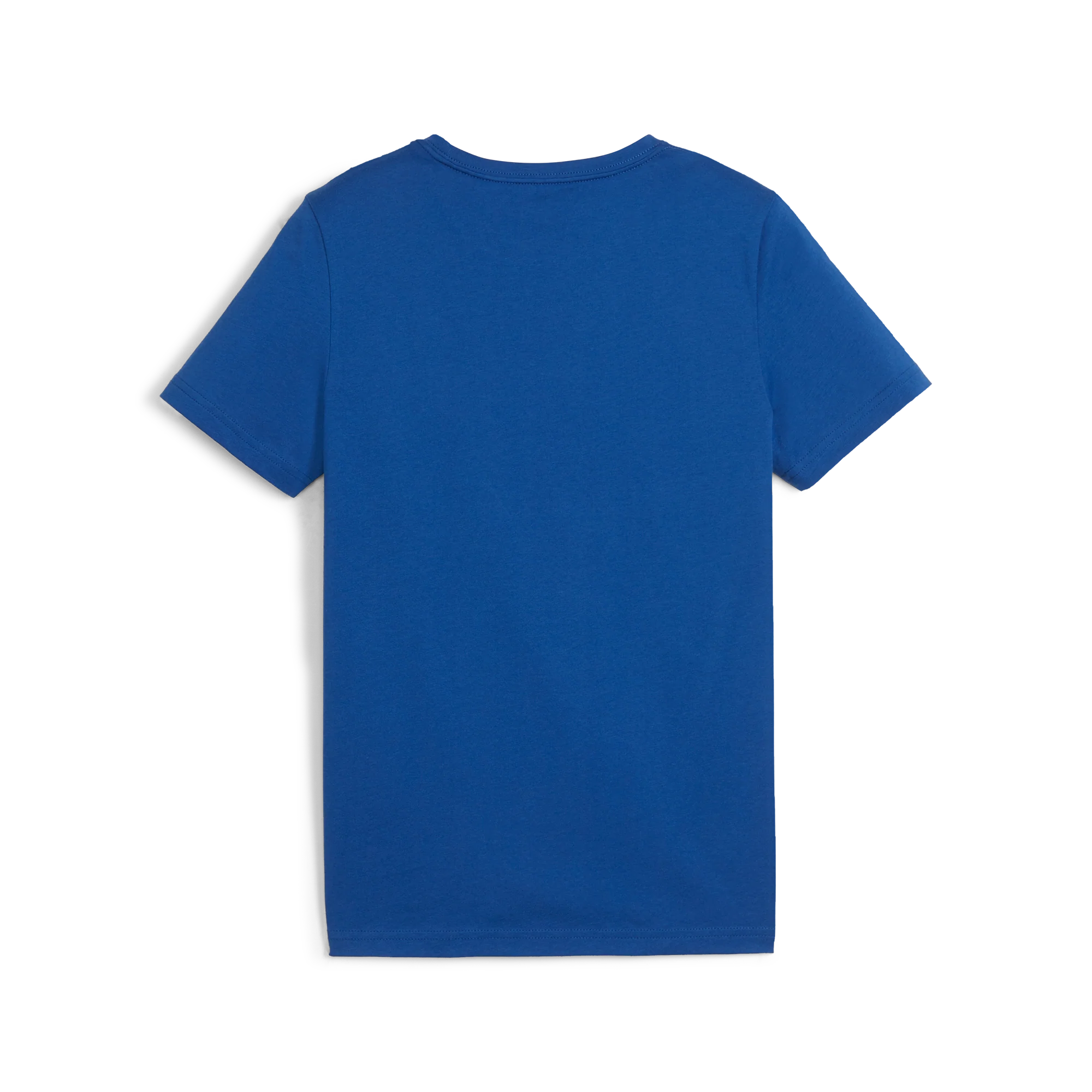 T-shirt blu da bambino con logo sul petto Puma Essentials+ Two-Tone Logo - Image 2
