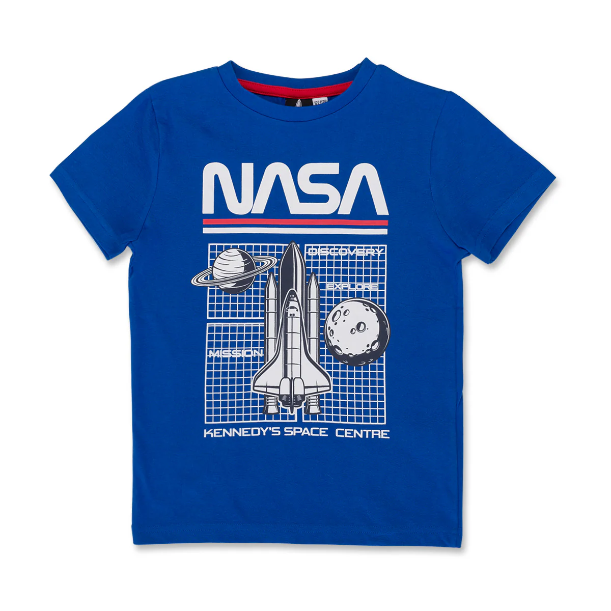 T-shirt blu da bambino con space shuttle Nasa