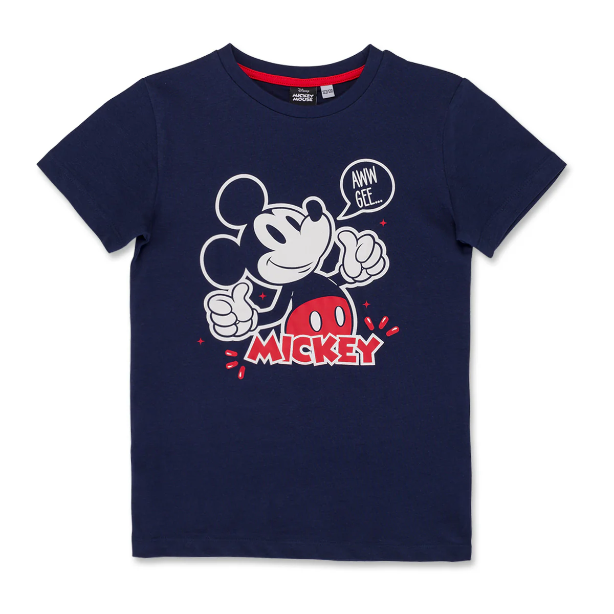 T-shirt blu da bambino con stampa Mickey Mouse