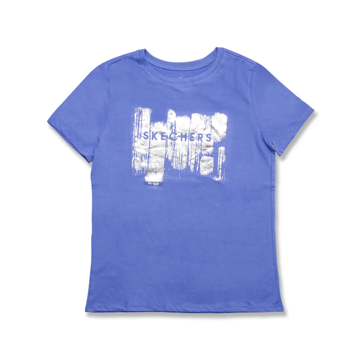 T-shirt blu da donna Skechers Shine Tee