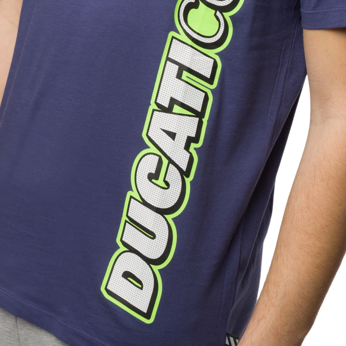 T-shirt blu da uomo con logo Ducati Corse Sidecar - Image 3