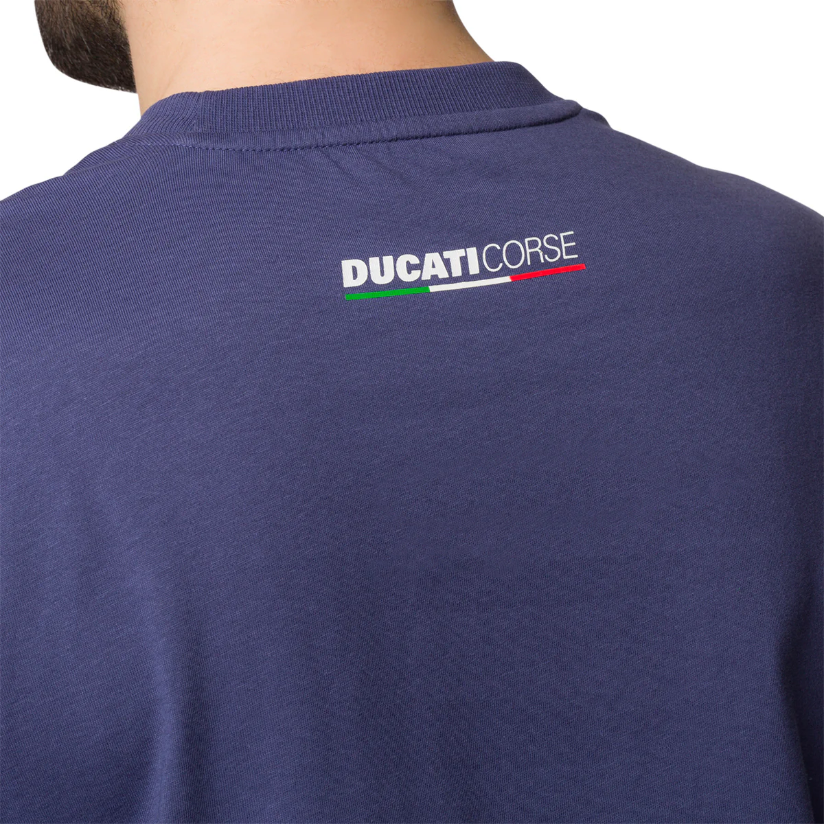 T-shirt blu da uomo con logo Ducati Corse Sidecar - Image 4