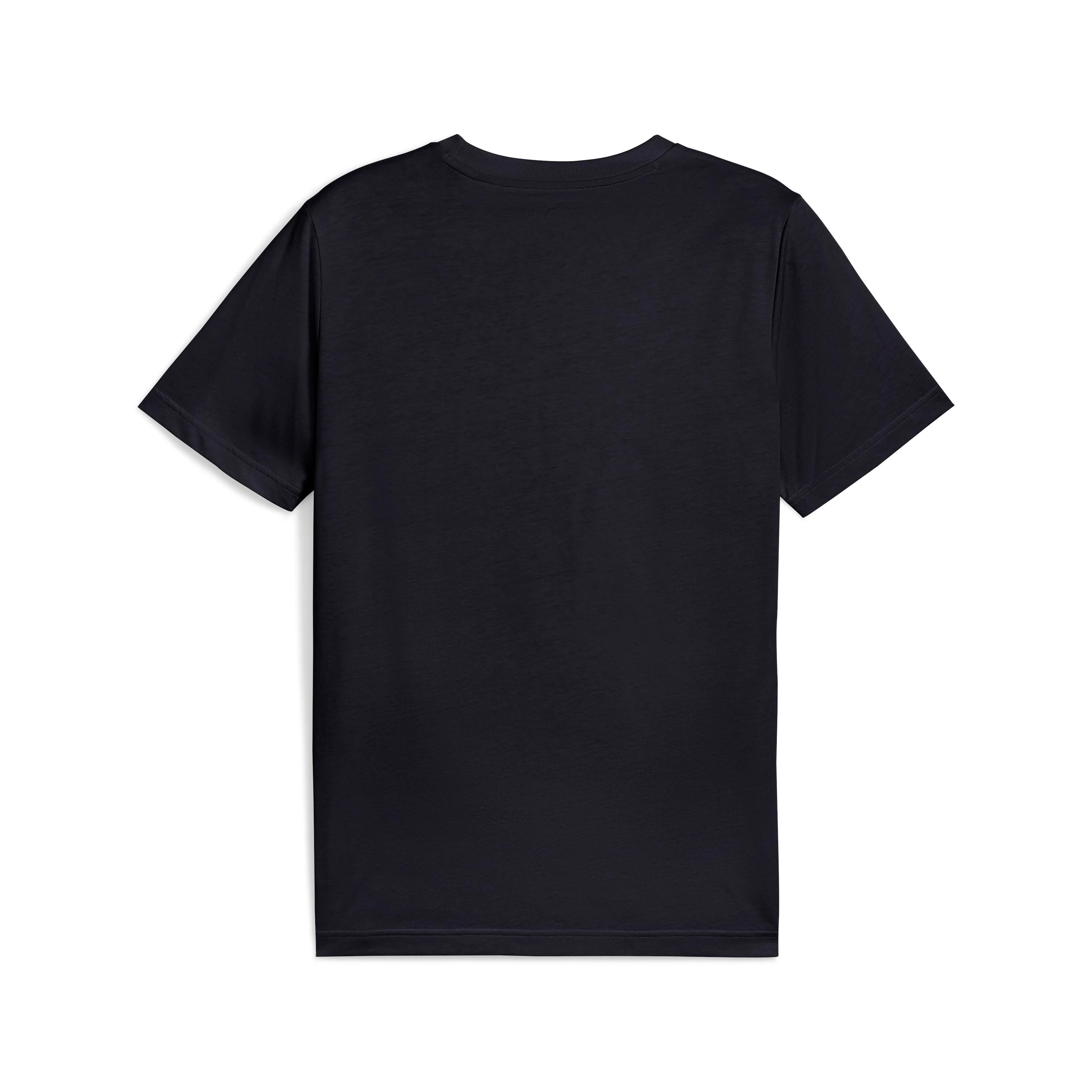 T-shirt blu da Uomo con logo frontale giallo Puma ESS No. 1 - Image 4