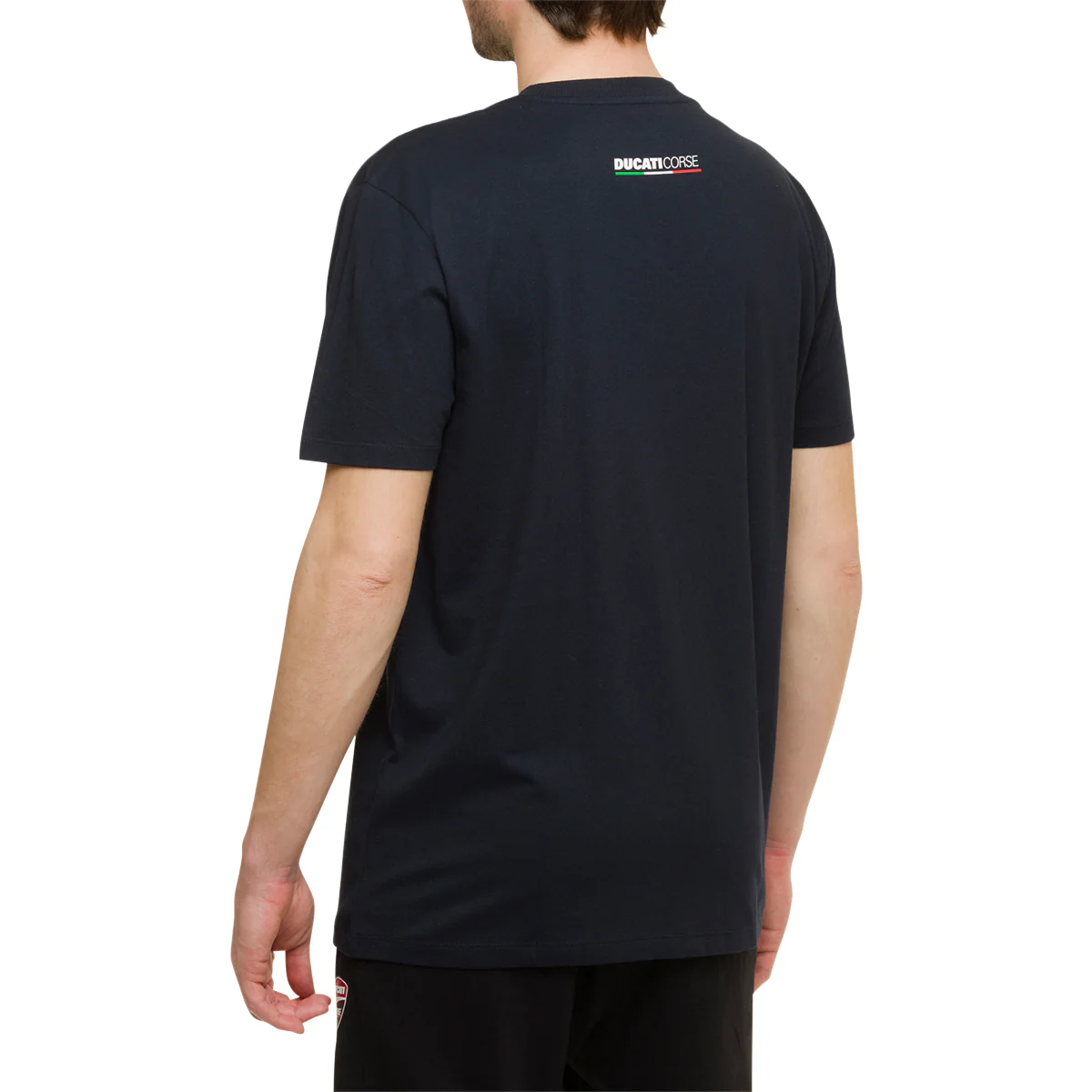 T-shirt blu navy da uomo con badge Ducati Corse Agar - Image 2