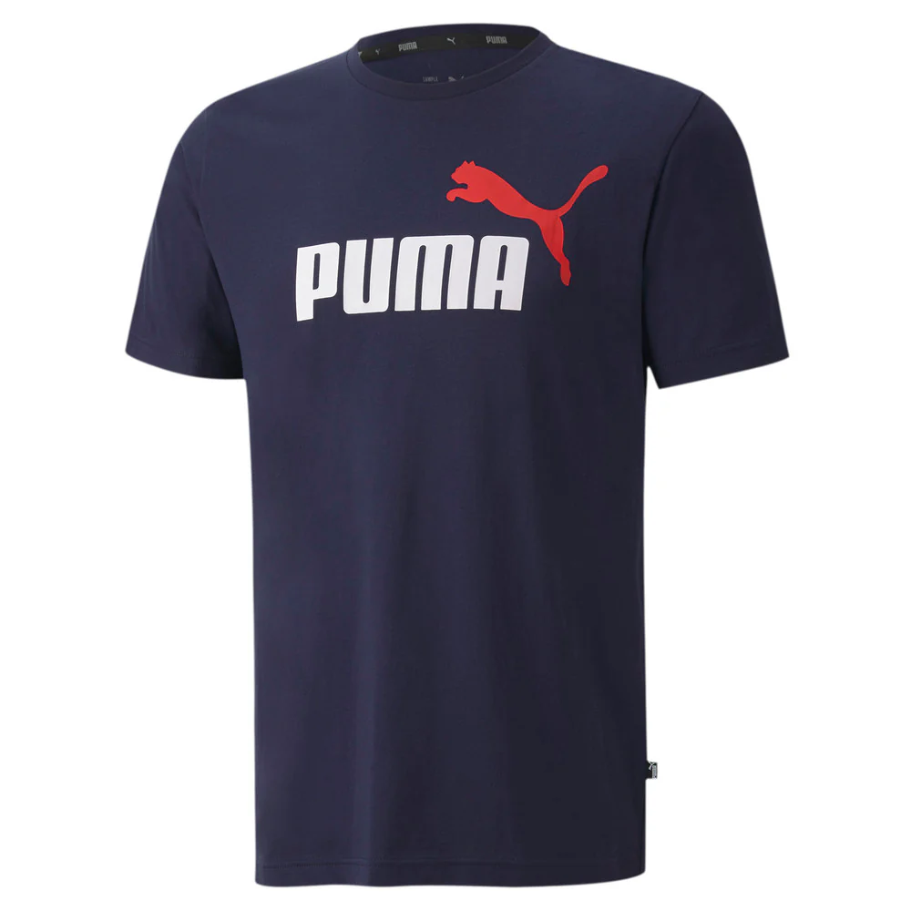 T-shirt blu Puma Essentials Logo - Image 4