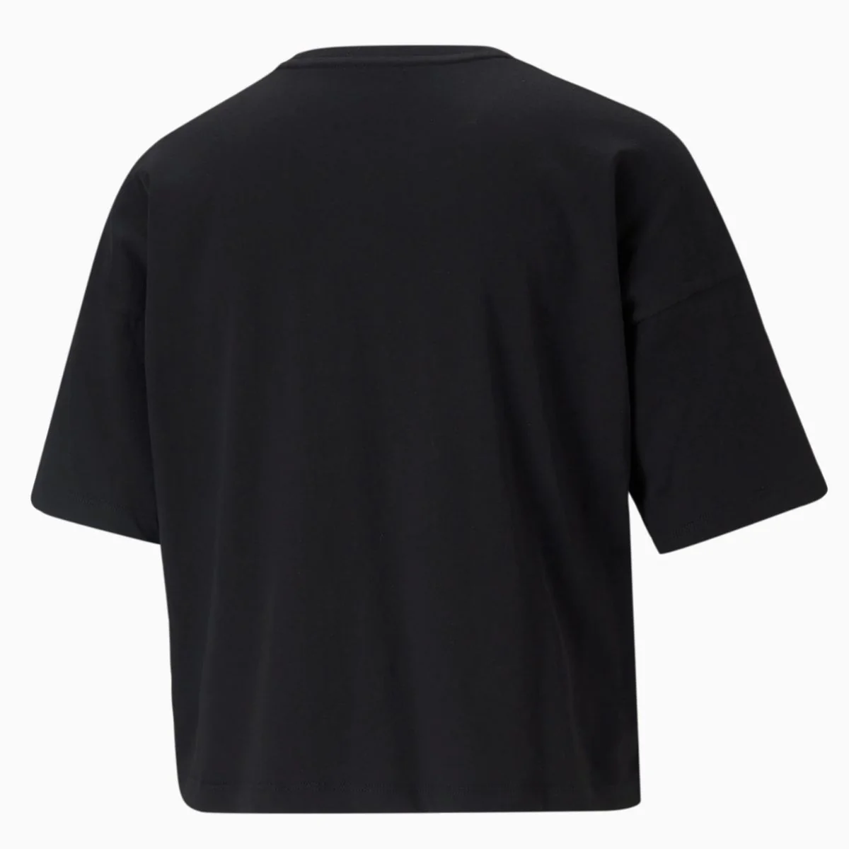 T-shirt corta nera da donna Puma Essentials Cropped Logo - Image 5