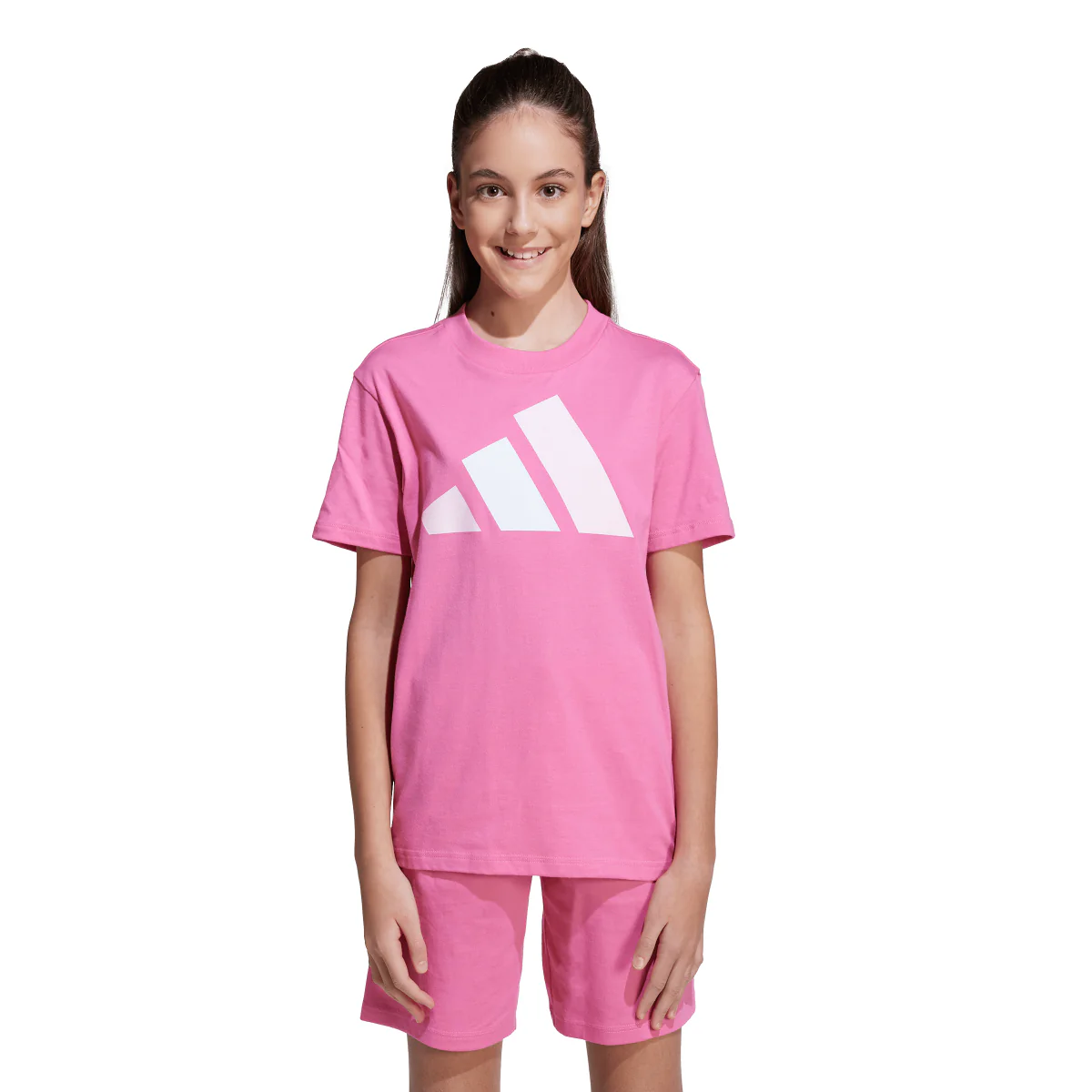 T-shirt da Bambina Rosa con Logo adidas J BL TEE 160