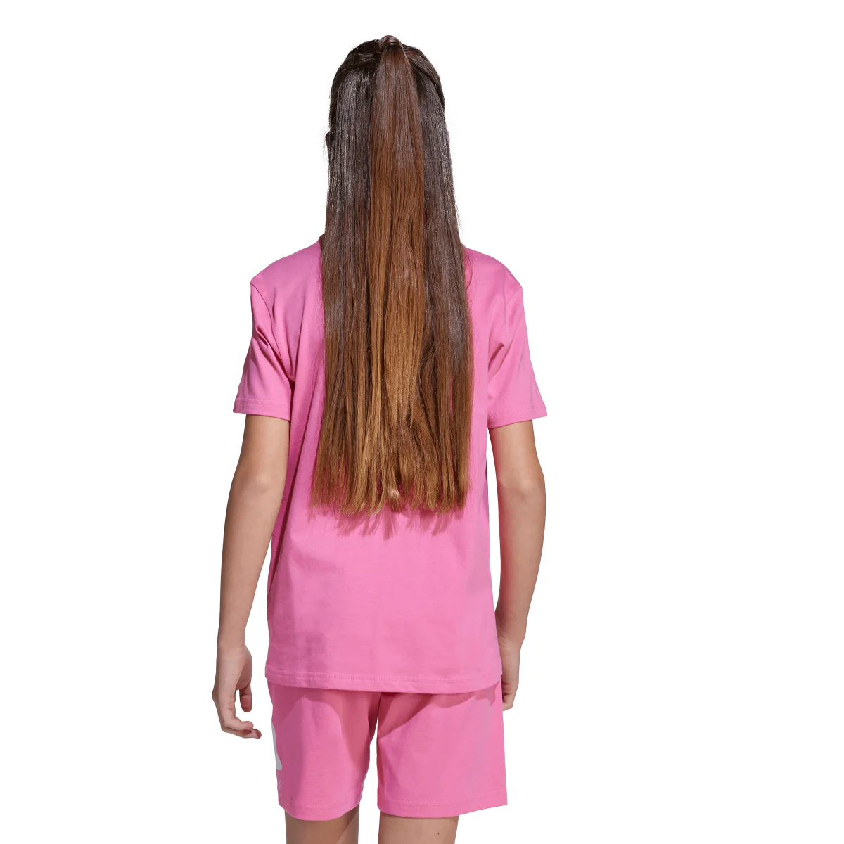 T-shirt da Bambina Rosa con Logo adidas J BL TEE 160 - Image 2