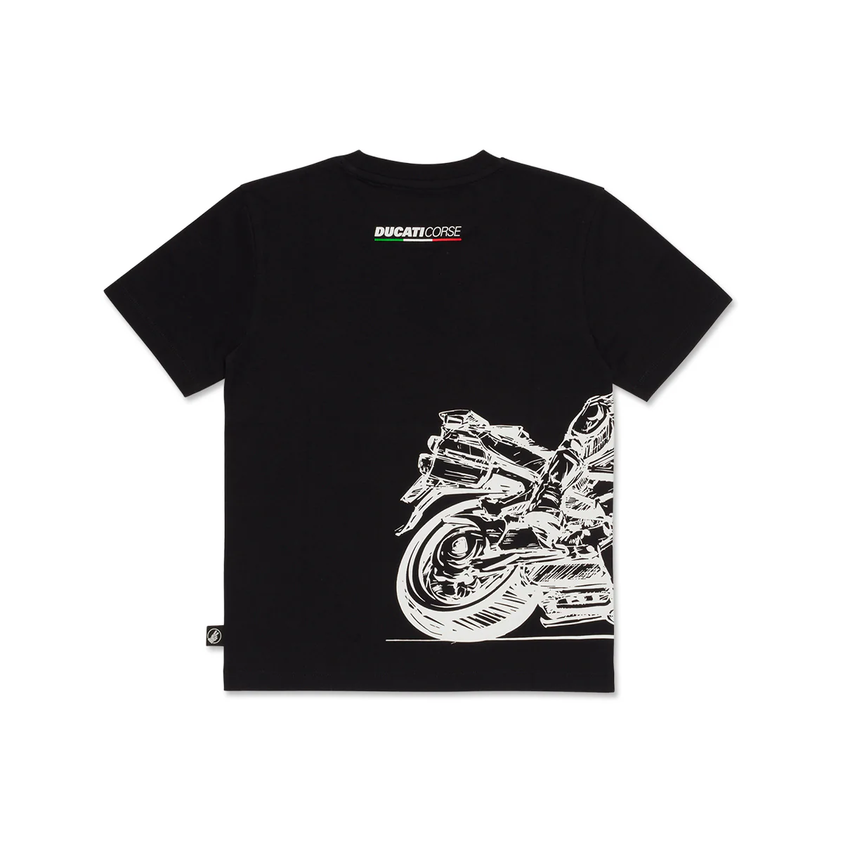T-shirt da bambino con stampa e logo a constrato Ducati Corse - Image 2