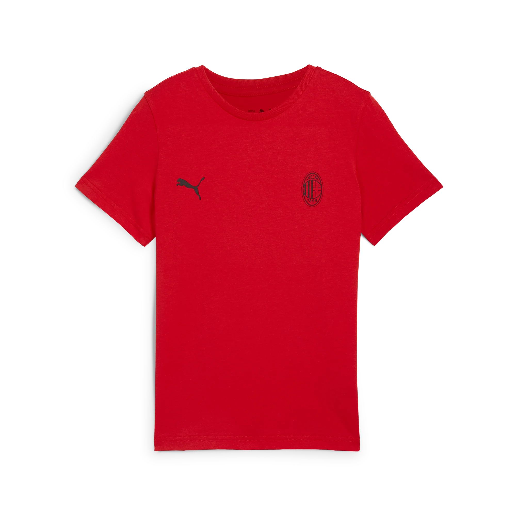 T-shirt da bambino rossa a manica corta Puma AC MIlan